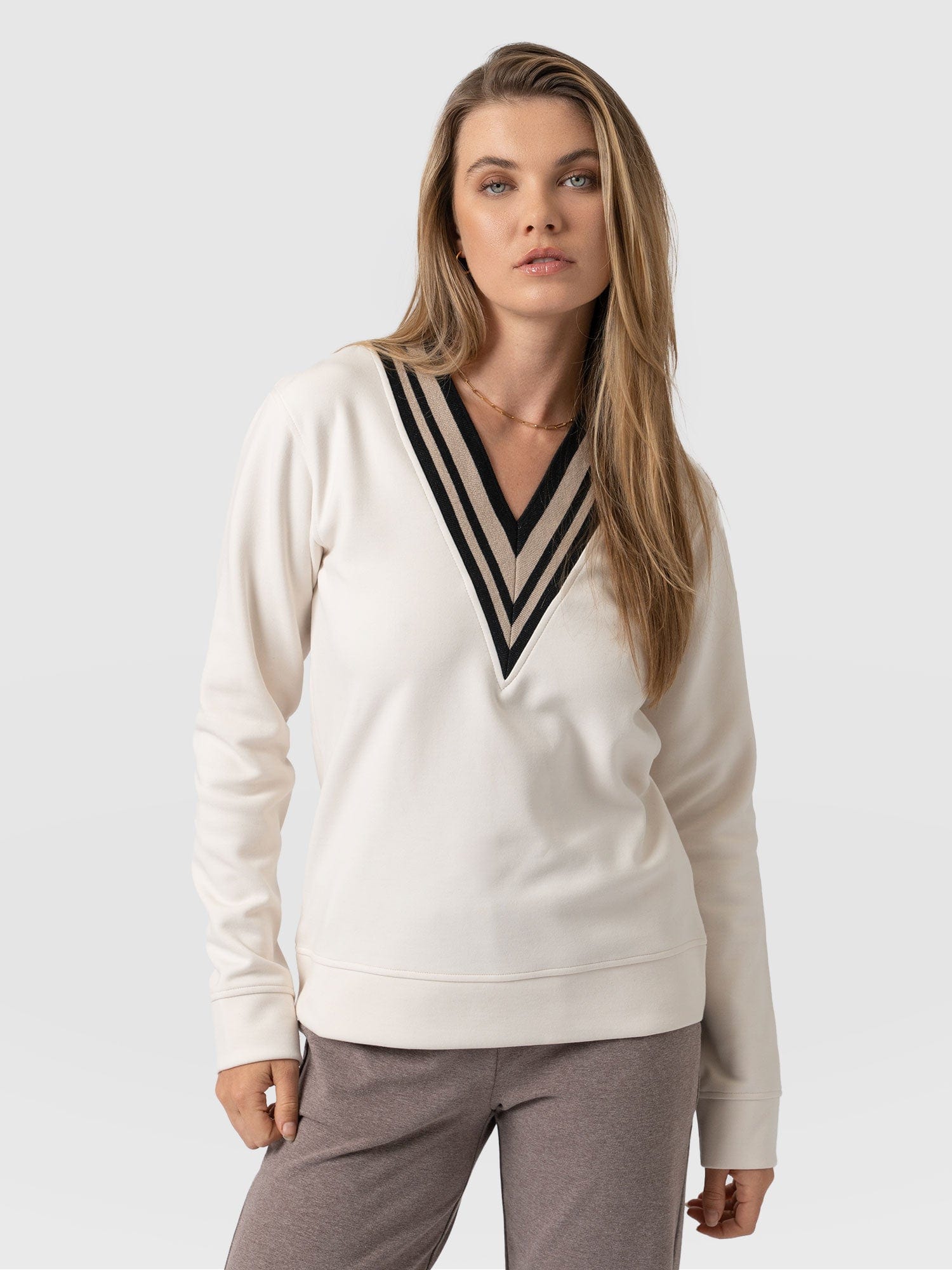 Hailey Sweater Cream - Women's Jumper | Saint + Sofia® EU